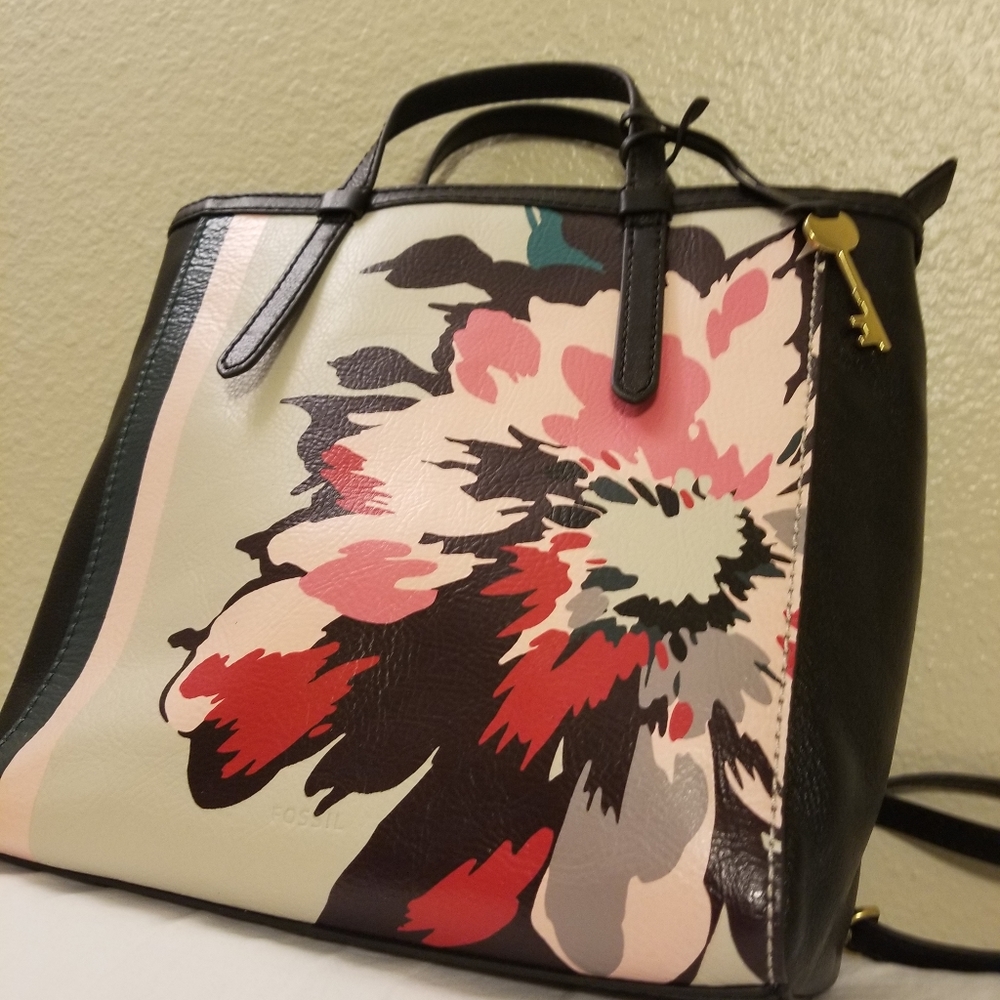 FOSSIL CAMILLA CONVERTIBLE LEATHER BACKPACK "NEW"